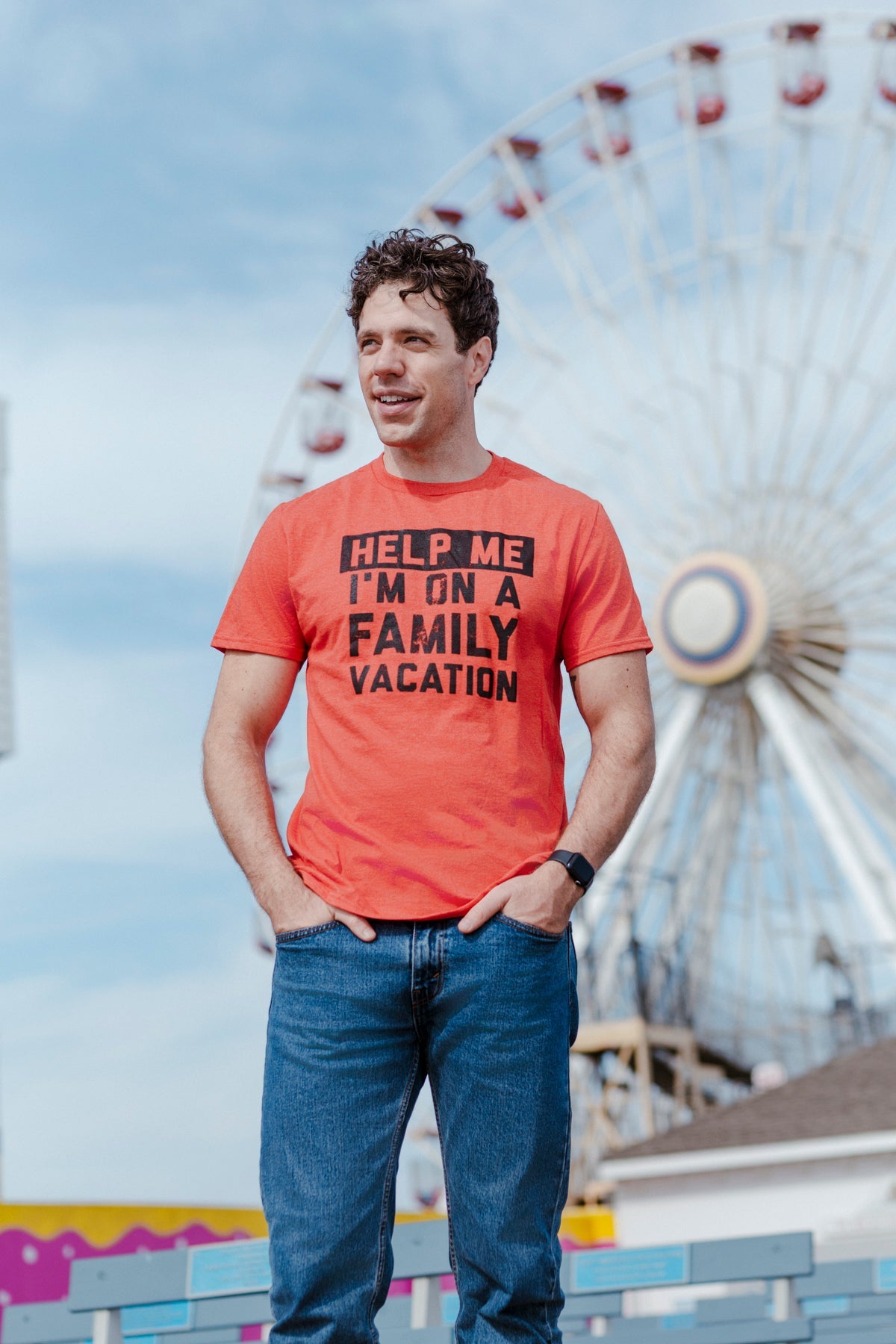 Help Me Im On A Family Vacation Men's T Shirt