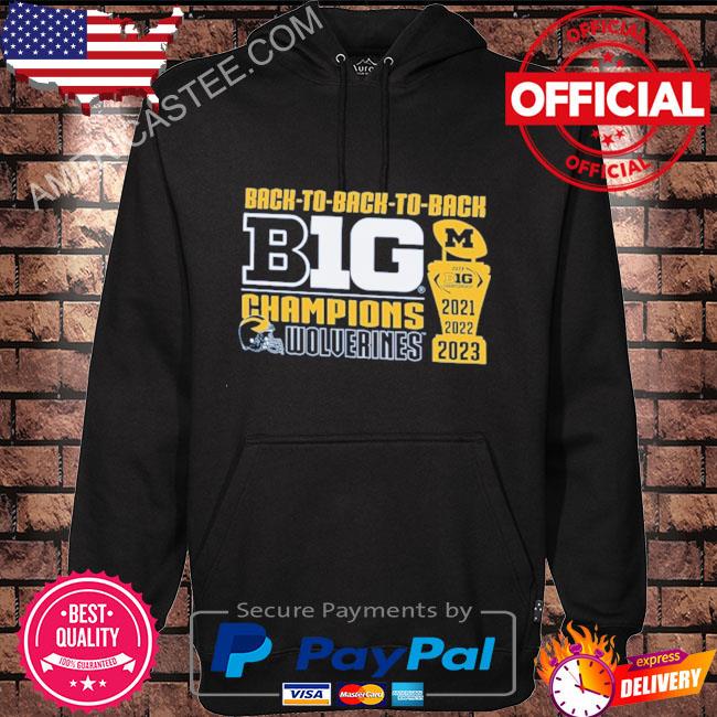 Michigan Big Ten Championship Shirt Michigan Wolverines Original Brand Back To Back To Back Big Ten Conference Champions Shirt