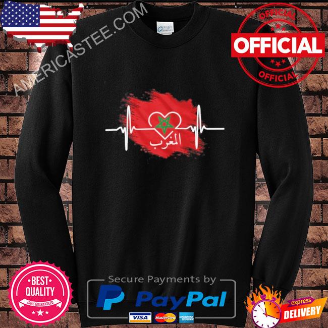 Moroccan Flag Heartbeat Shirt