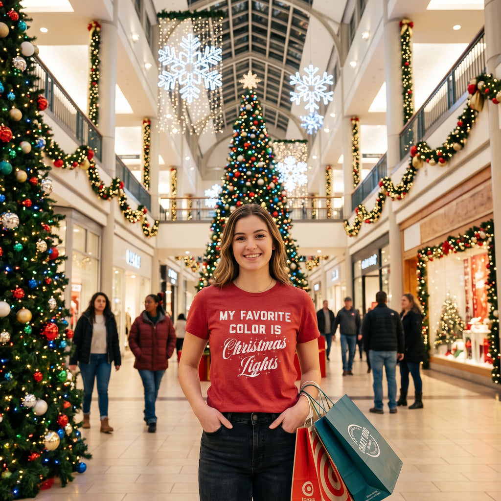 My Favorite Color Is Christmas Lights Women's T Shirt