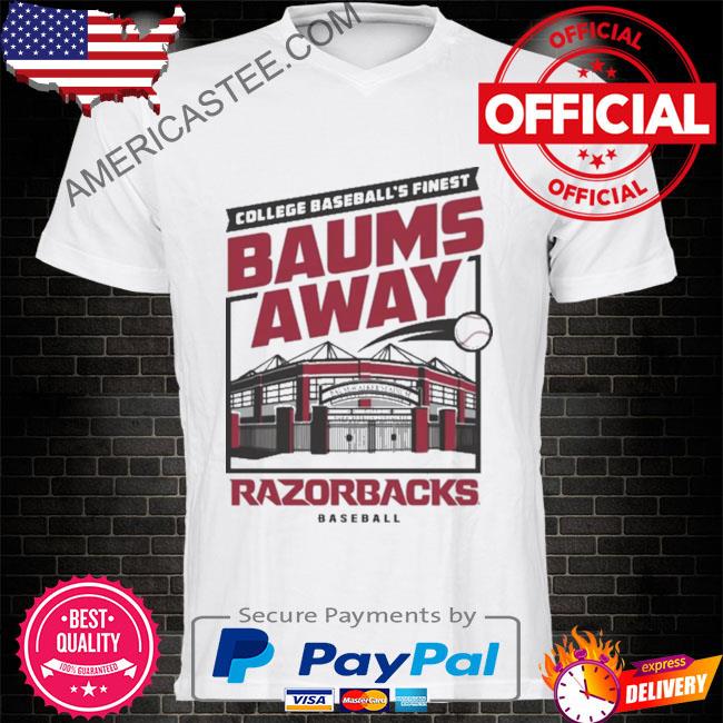 Ncaa college baseball’s finest arKansas razorbacks baums away shirt