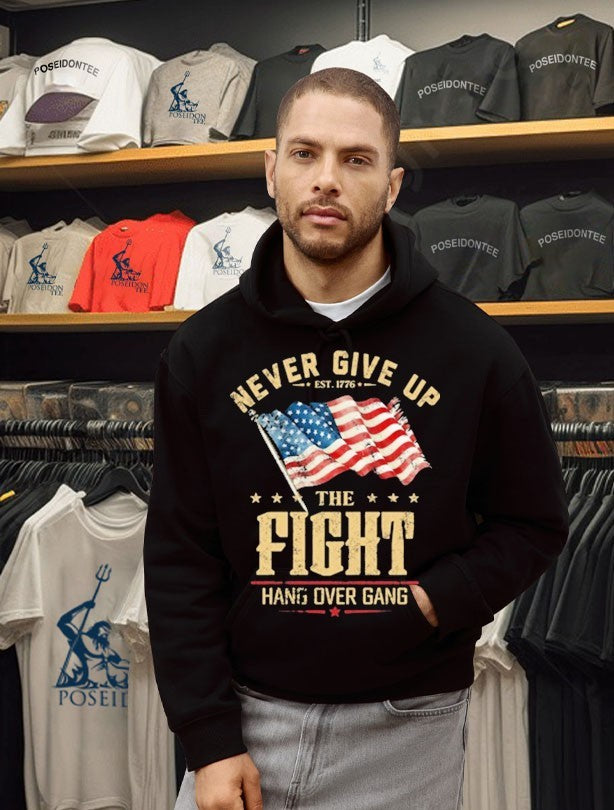 Never Give Up The Fight Hang Over Gang T-shirt