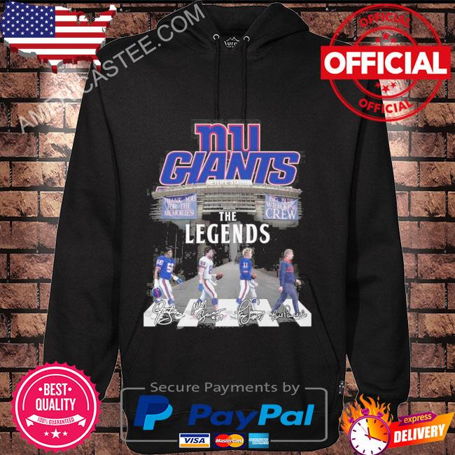 New york gians the legends big blue wrecking thank you for the memories shirt