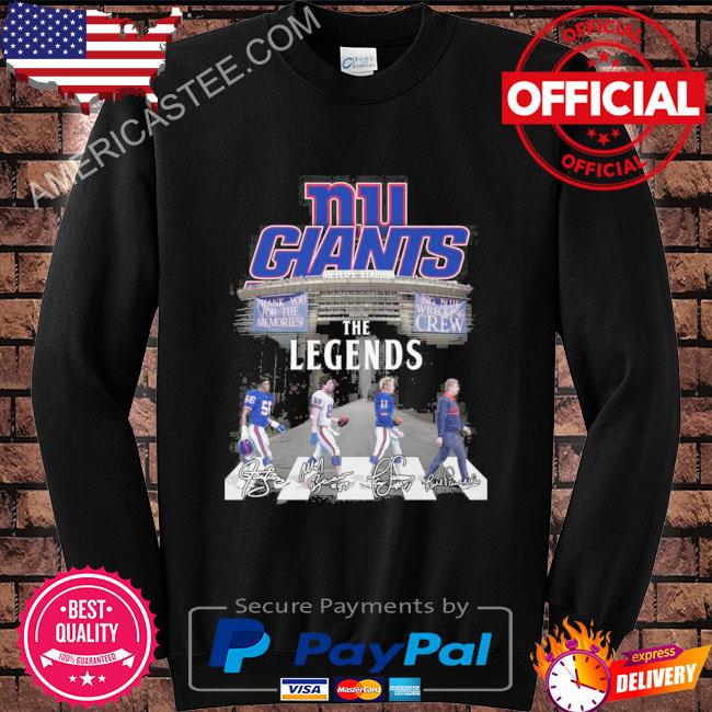 New york gians the legends big blue wrecking thank you for the memories shirt