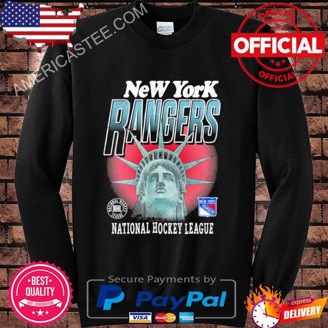 New York rangers national hockey league statue of liberty t-shirt