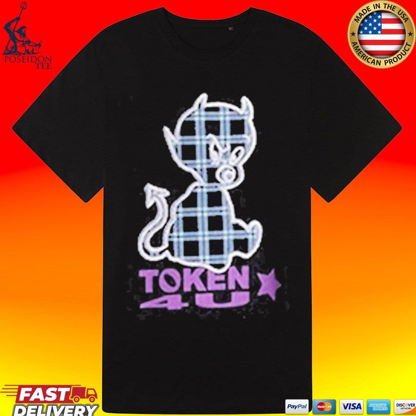 Note Token Nyc Plaid Baby Devil T-shirt