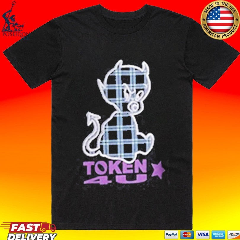 Note Token Nyc Plaid Baby Devil T-shirt