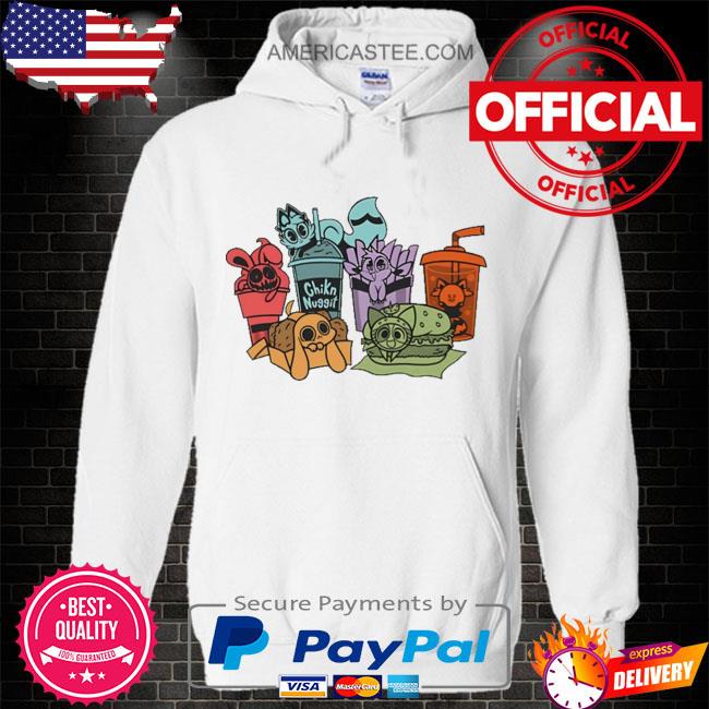 Buzzfeed merch chikn nuggit fast food friends shirt