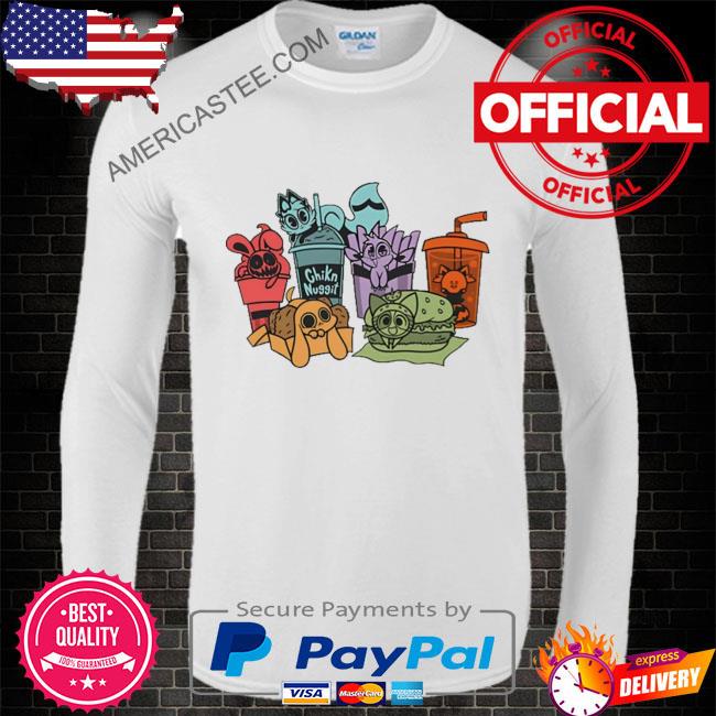 Buzzfeed merch chikn nuggit fast food friends shirt