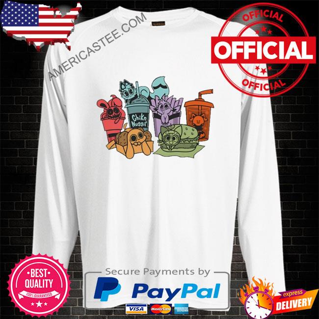 Buzzfeed merch chikn nuggit fast food friends shirt