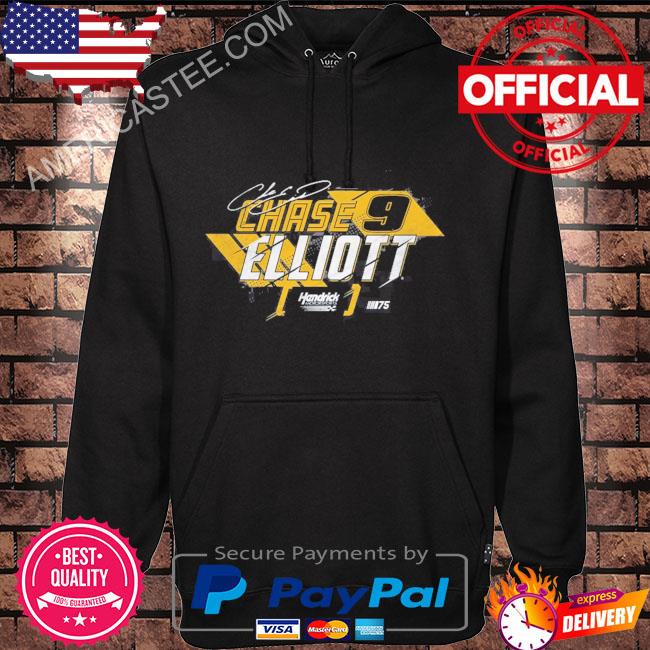 Chase elliott hendrick motorsports team collection black splitter shirt