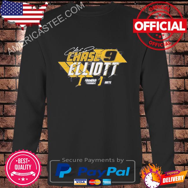 Chase elliott hendrick motorsports team collection black splitter shirt