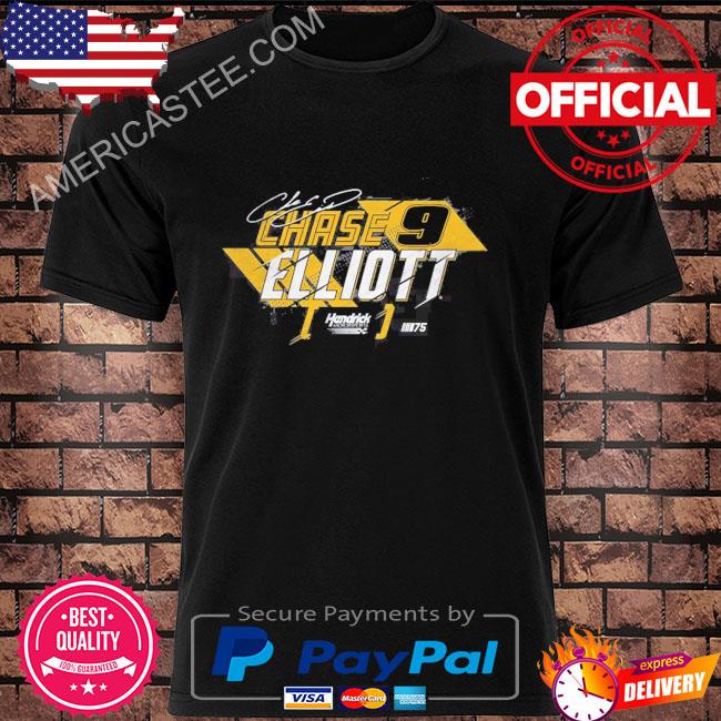 Chase elliott hendrick motorsports team collection black splitter shirt