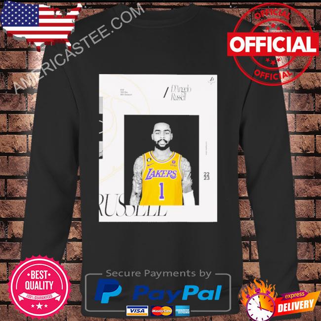 D’angelo russell los angeles lakers 2022 2023 shirt