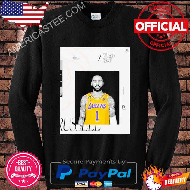 D’angelo russell los angeles lakers 2022 2023 shirt