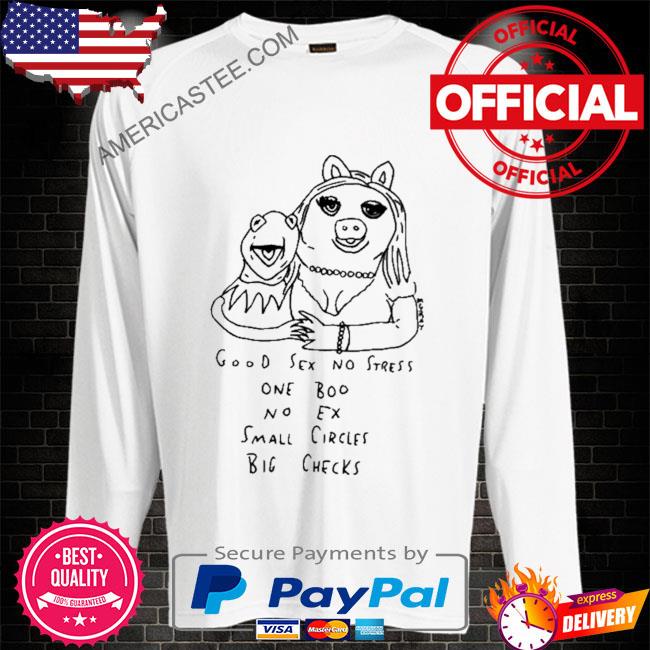 Good sex no stress one boo no ex small circles big checks shirt