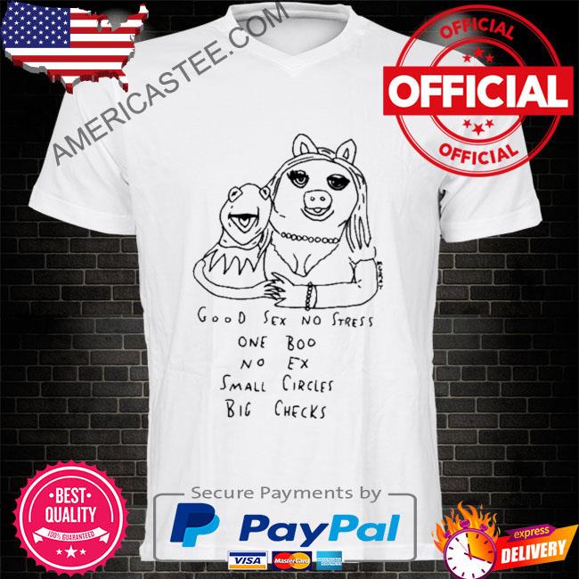 Good sex no stress one boo no ex small circles big checks shirt