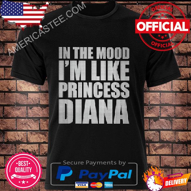 Ice spice wearing in the mood I’m like princess diana shirt