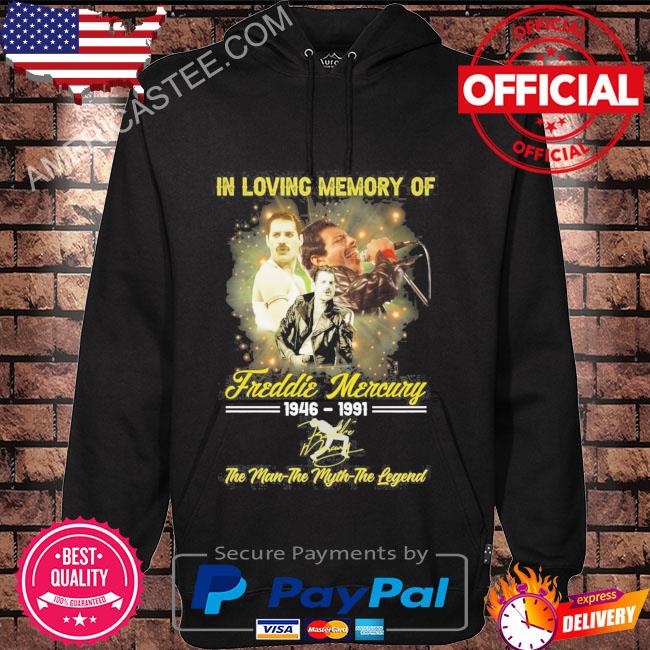 In loving memory of Freddie Mercury 1946 1991 signature shirt