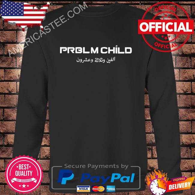 Jake paul wearing prblm child shirt