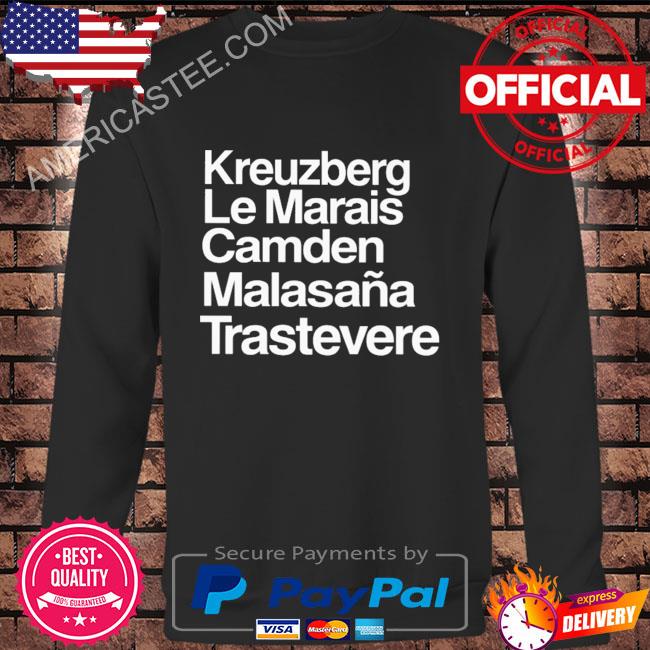 Kreuzberg le marais camden malasana trastevere shirt