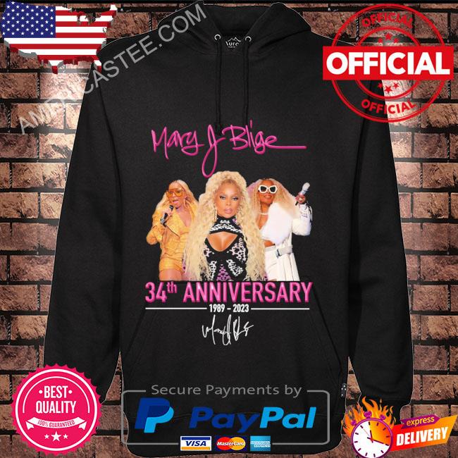Mary J Blige 34th anniversary 1989 2023 signature shirt
