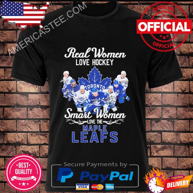 Real women love hockey smart women loves the Toronto Maple Leafs signatures 2023 shirt