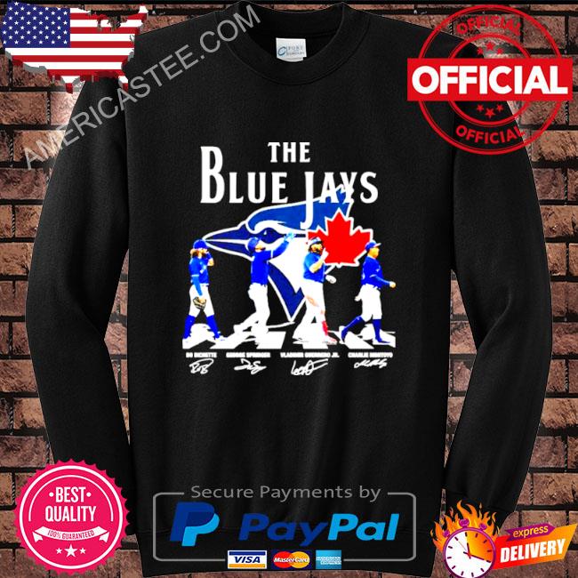 The Blue Jays Bo Bichette Springer Guerrero Jr Montoyo signatures shirt
