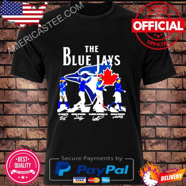 The Blue Jays Bo Bichette Springer Guerrero Jr Montoyo signatures shirt