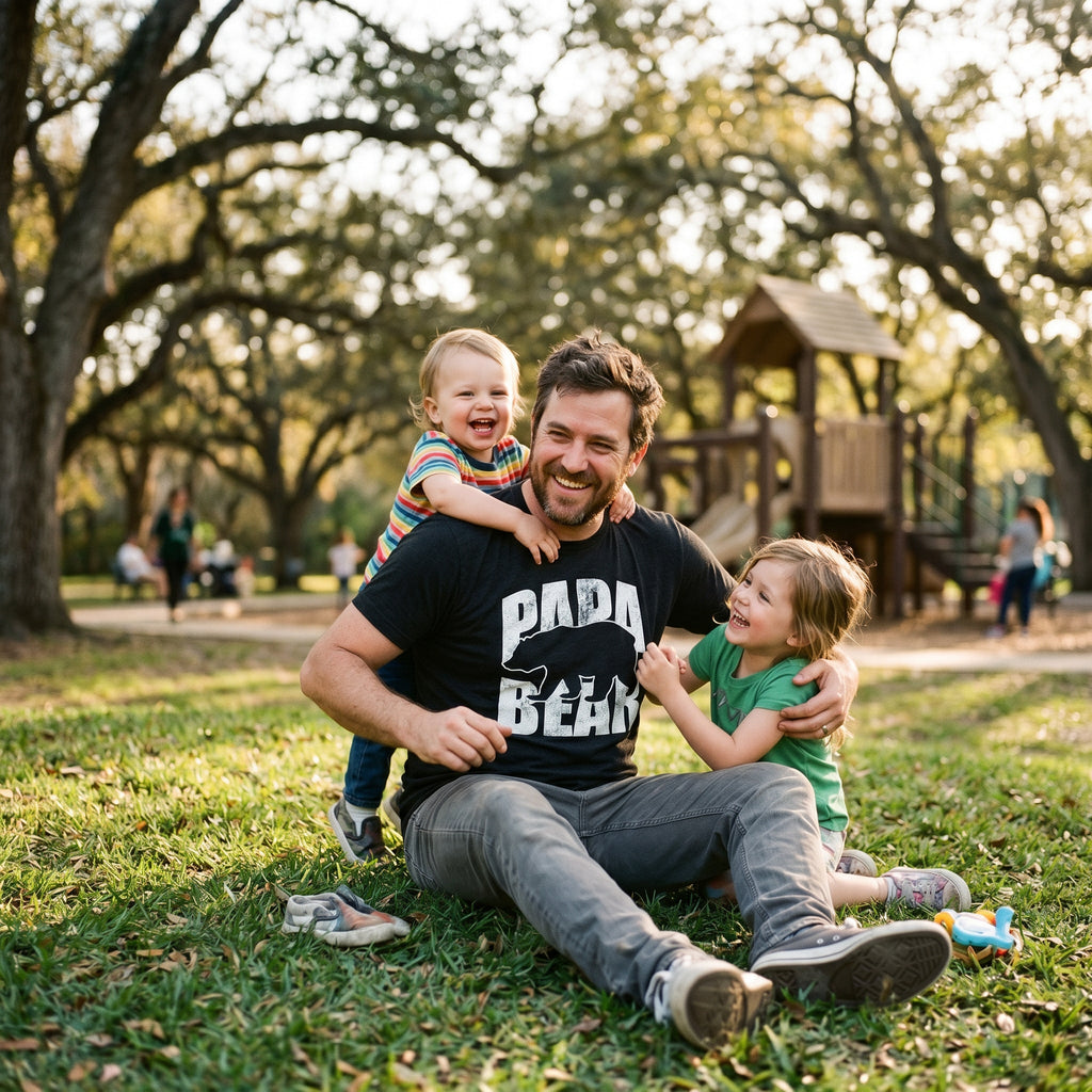 Papa Bear Silhouette Men's T Shirt