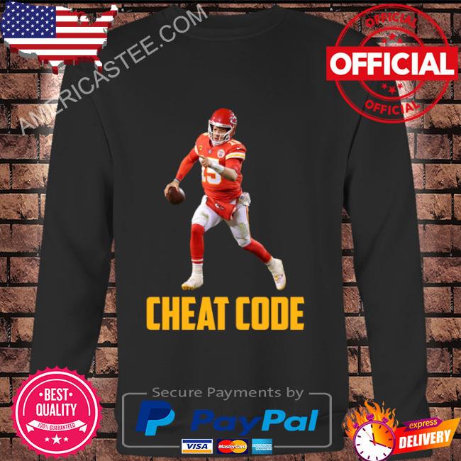 Patrick mahomes cheat code Kansas city football fan shirt