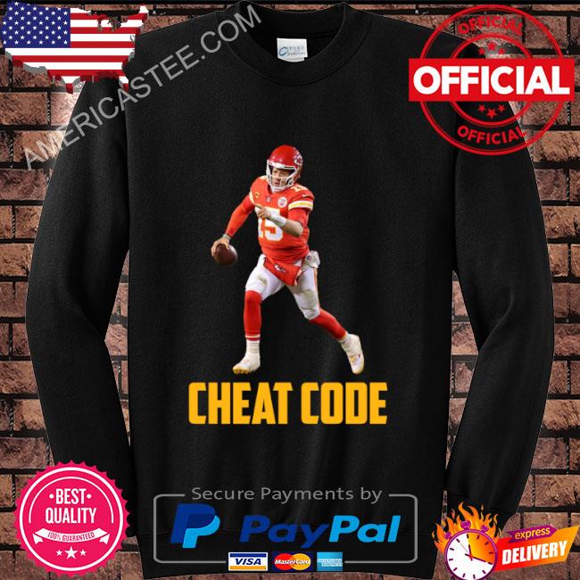 Patrick mahomes cheat code Kansas city football fan shirt