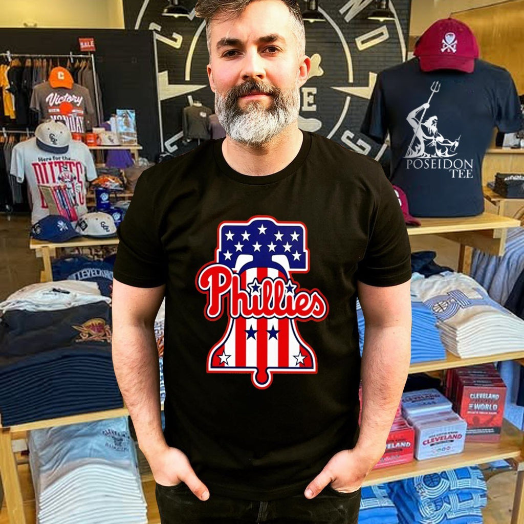 Phillies Liberty Bell Patriotic 250th Anniversary T-shirt