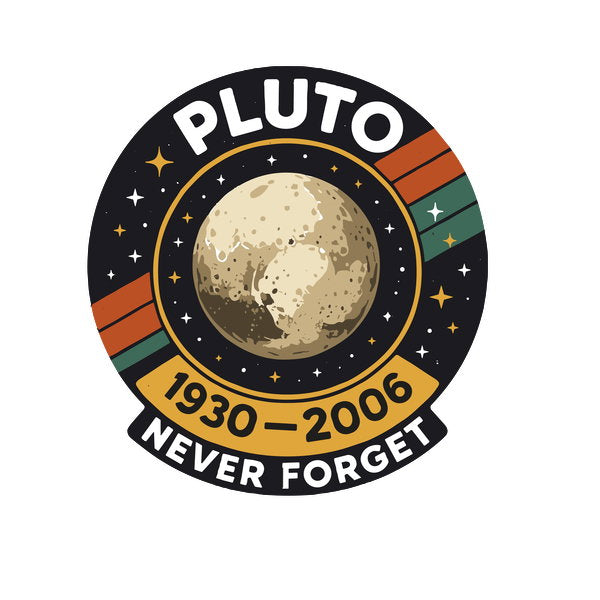Pluto Never Forget Retro