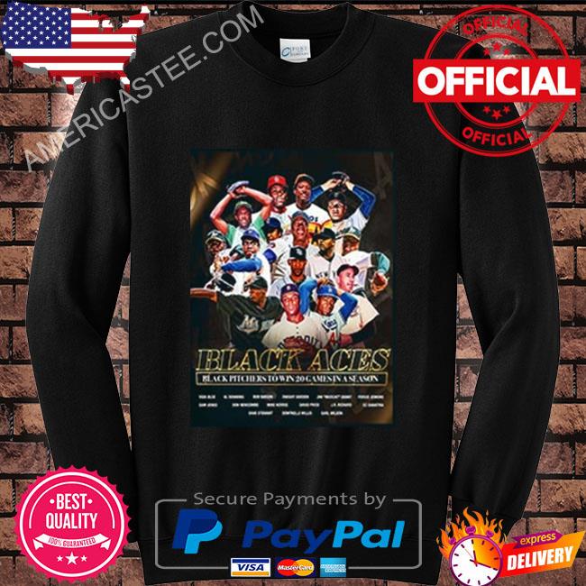 Premium Black aces black pitchers to win 20 games in a season shirt
