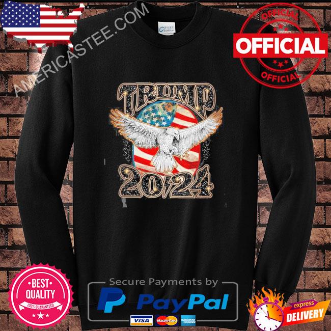Premium Eagle Trump 2024 American flag shirt