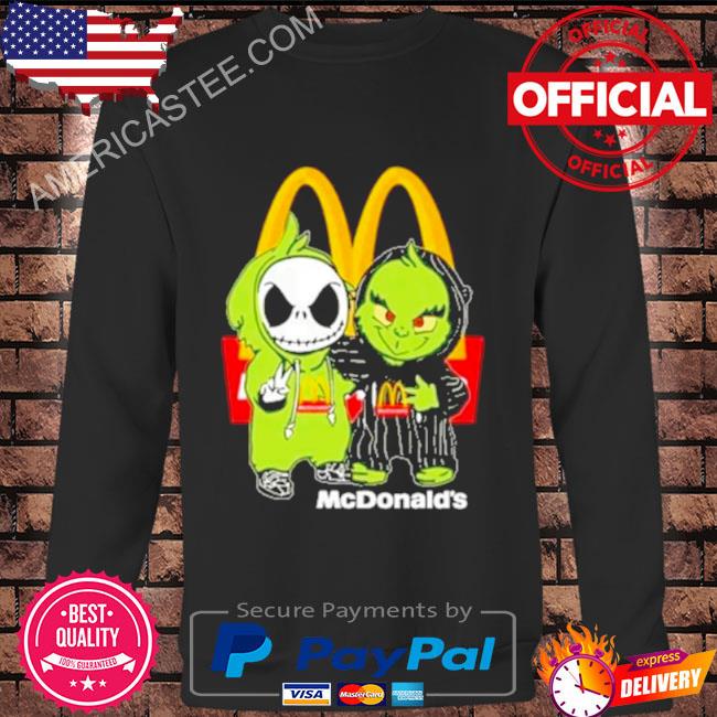 Premium Jack Skellington and Grinch McDonalds friends shirt