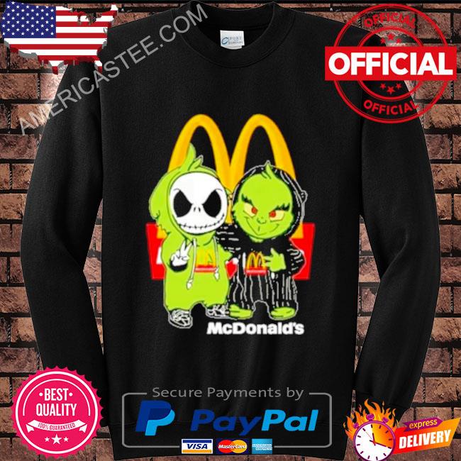 Premium Jack Skellington and Grinch McDonalds friends shirt