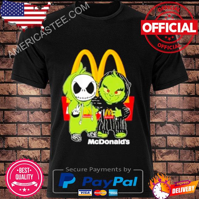 Premium Jack Skellington and Grinch McDonalds friends shirt