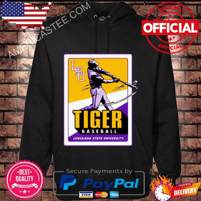 Premium Lsu tiger baseball card pocket shirt