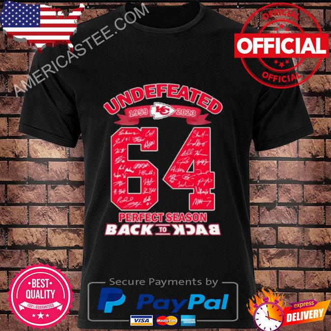 Premium Perfect Season Kansas City Chiefs Back To Back 64 Years 1959 2023 Shirt