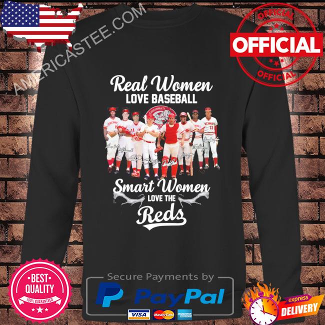Premium Real Women Love Baseball Smart Women Love The Reds T Shirt