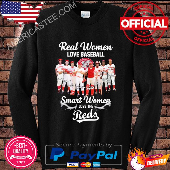 Premium Real Women Love Baseball Smart Women Love The Reds T Shirt