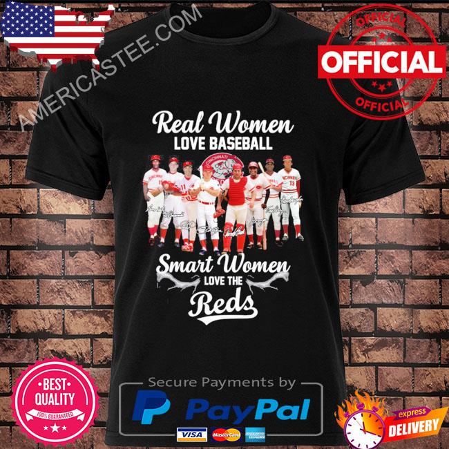 Premium Real Women Love Baseball Smart Women Love The Reds T Shirt