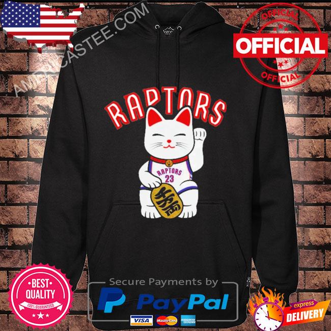 Purple toronto raptors men’s lunar cny lucky cat shirt