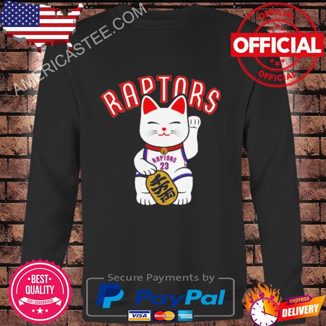 Purple toronto raptors men’s lunar cny lucky cat shirt