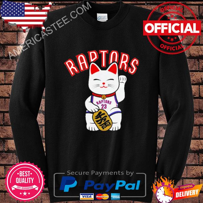 Purple toronto raptors men’s lunar cny lucky cat shirt