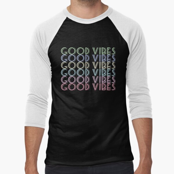 Good vibes quote Pastel colors old school font by NerdnGeekshop T-Shirts, Hoodie, Sweatshirt | BlankRebels.com (Image 1)