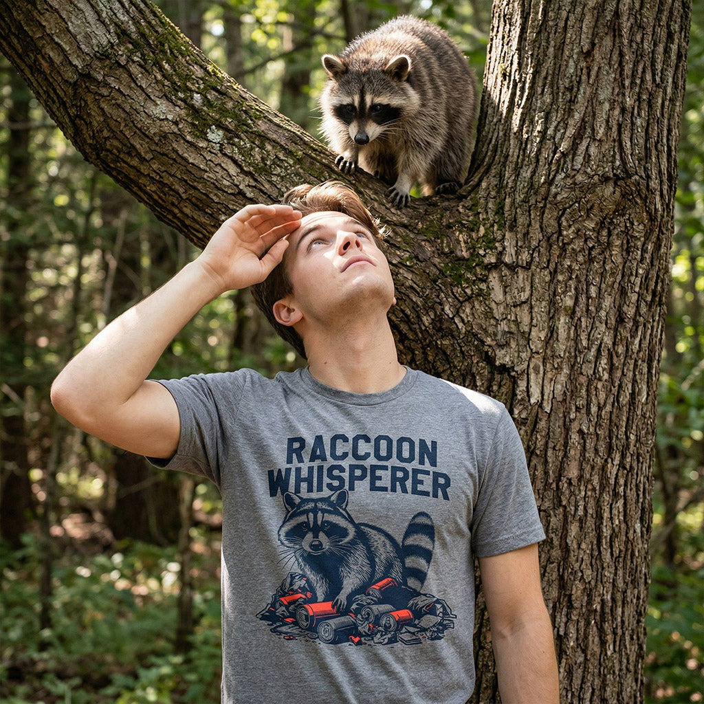 Raccoon Whisperer Men's T Shirt