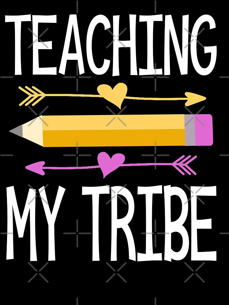 Teaching My Tribe Cute Teacher Pencil by tiffanator606 T-Shirts, Hoodie, Sweatshirt | BlankRebels.com (Image 3)